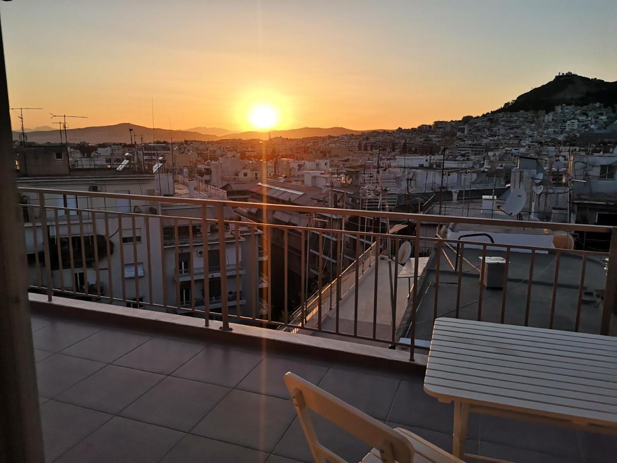 Athens From The Top, Cozy Studio In The City Center Lägenhet Exteriör bild